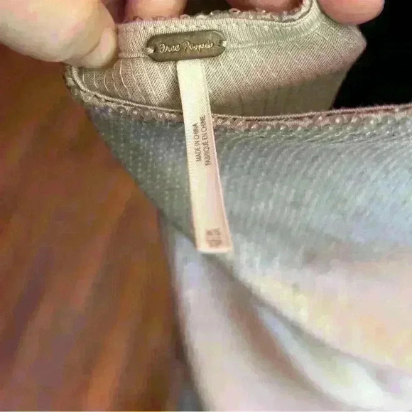 Free People Rose Gold Oversized Ombre Sequined Tunic Party Dress Size Xtra Small - Picture 4 of 5